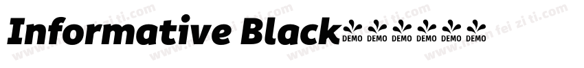 Informative Black字体转换